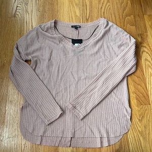 PINK WAFFLE LONG SLEEVE